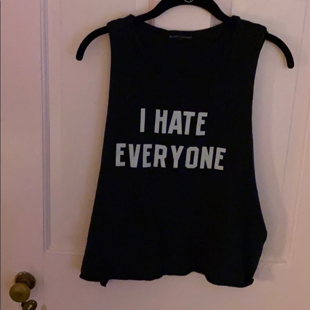 “I hate everyone” muscle tee